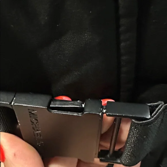 Michael kors Women's Black Puffer Jacket with Faux Fur Hood - Picture 6 of 7